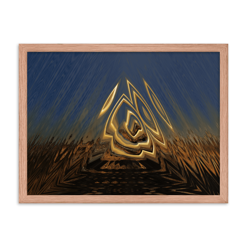 Somewhere Out There in the Sunset atmospheric sunset landscape wall art- Barulins.shop