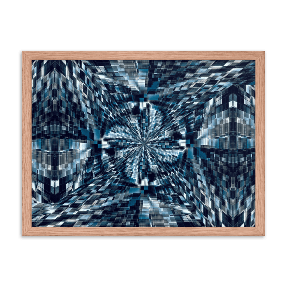 Night City urban nightscape city lights wall art- Barulins.shop