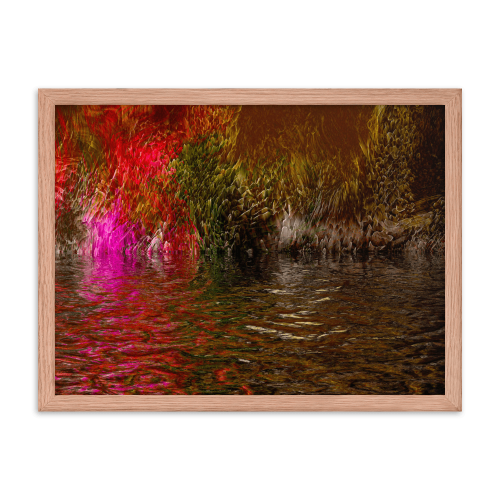 Mysterium II enigmatic abstract dark tones wall art- Barulins.shop