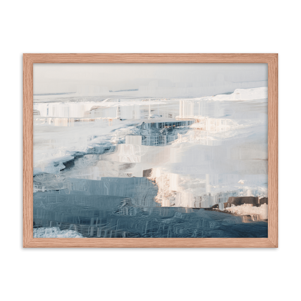 The Sea is in Ice arctic ocean frozen landscape wall art- Barulins.shop