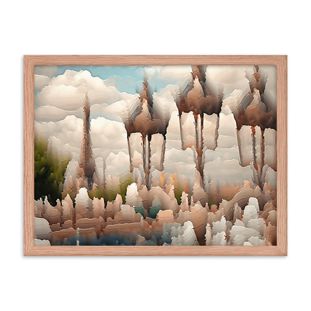 Paris Sweltering June romantic city street scene wall art- Barulins.shop