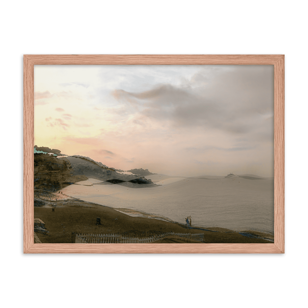 Nice Evening Beach French Riviera coastal sunset wall art- Barulins.shop