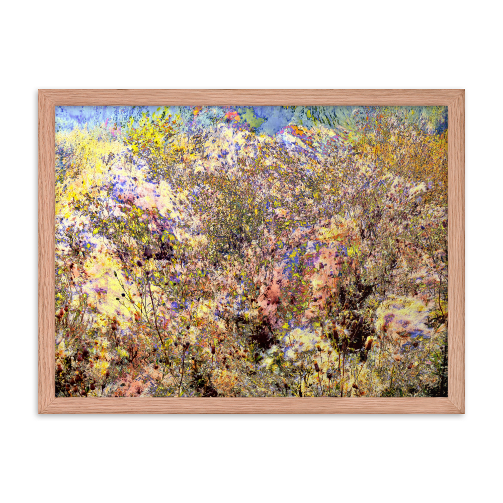 Indian Summer rustic nature autumn grass wall art- Barulins.shop