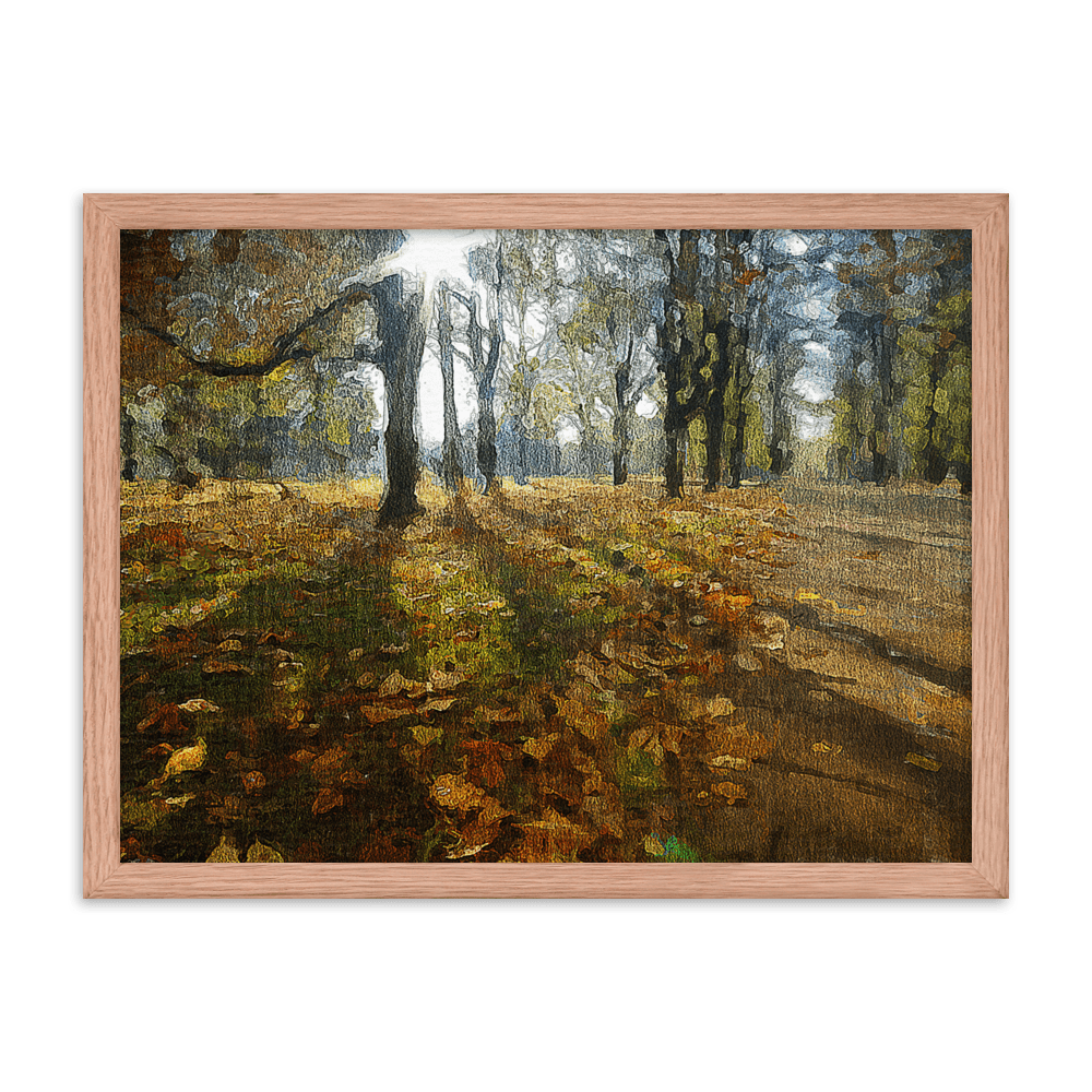 A sunny fall day in the park.