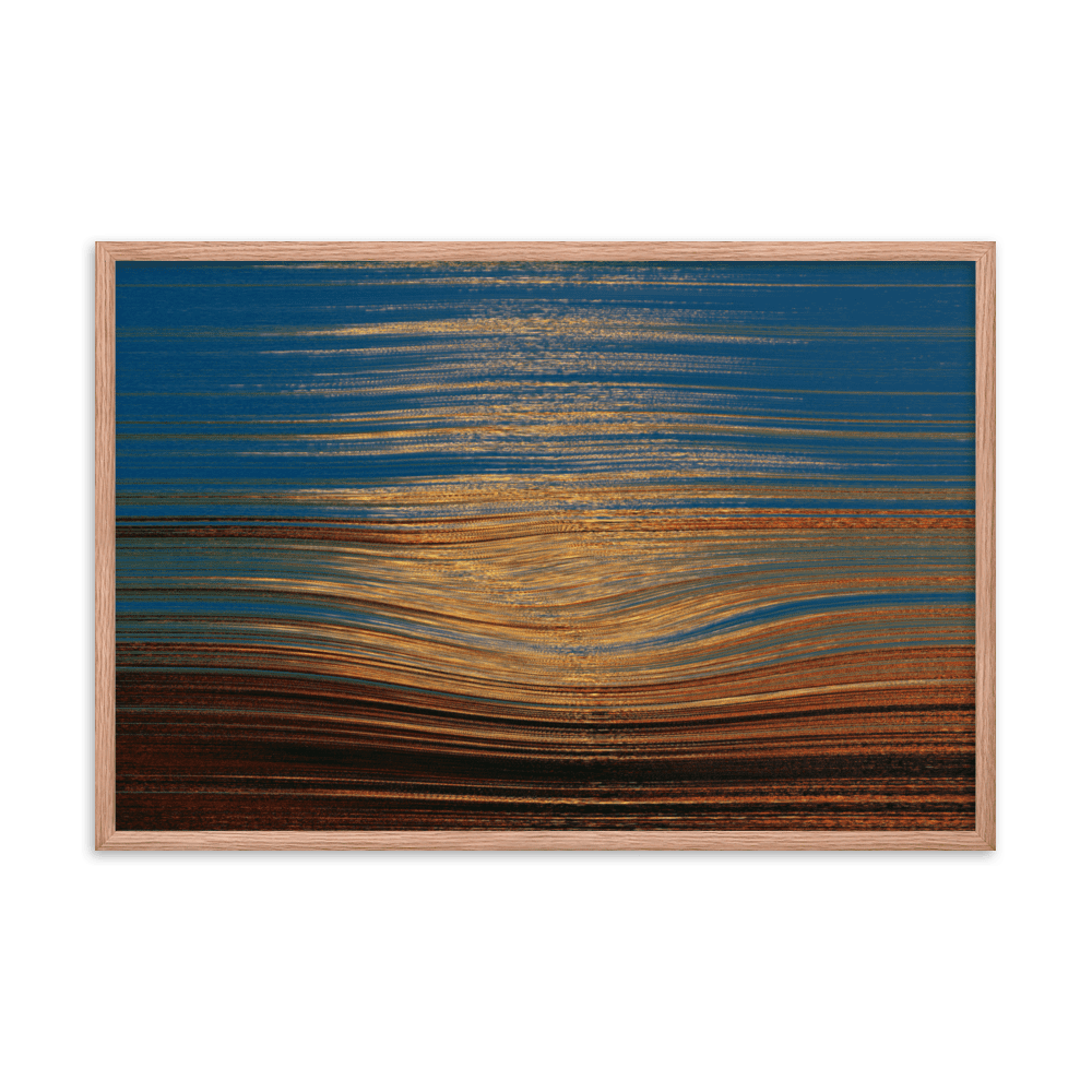 Sea Sunset tranquil coastal ocean sunset wall art- Barulins.shop