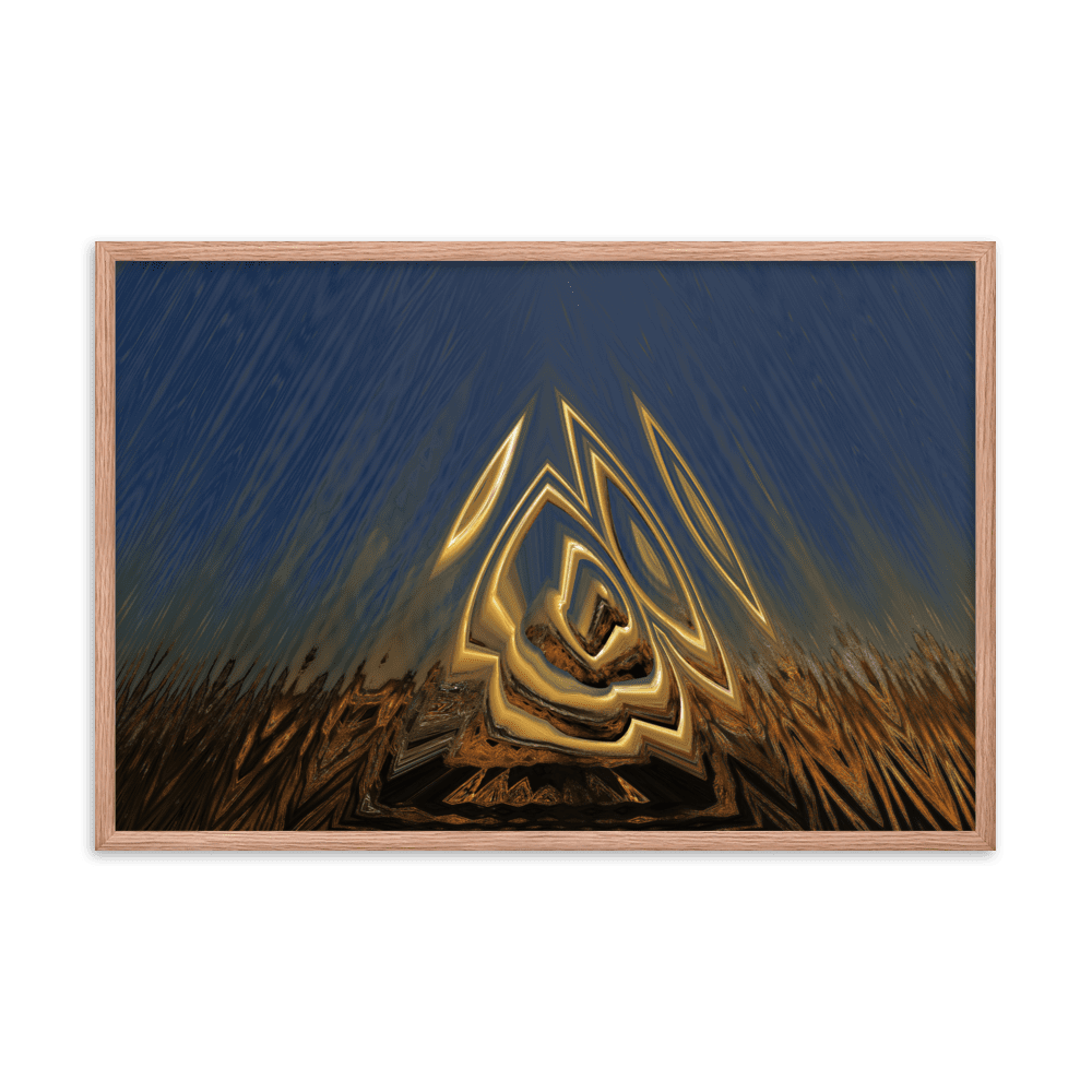 Somewhere Out There in the Sunset atmospheric sunset landscape wall art- Barulins.shop