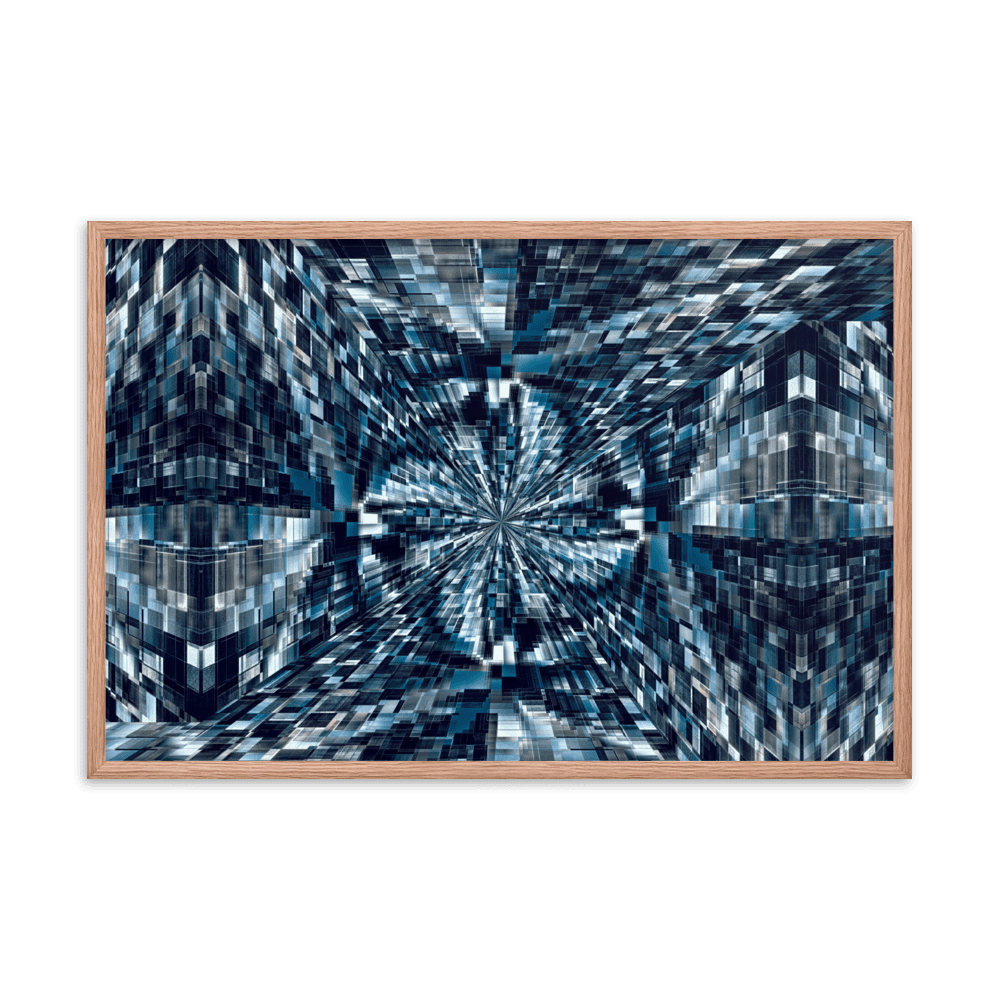 Night City urban nightscape city lights wall art- Barulins.shop