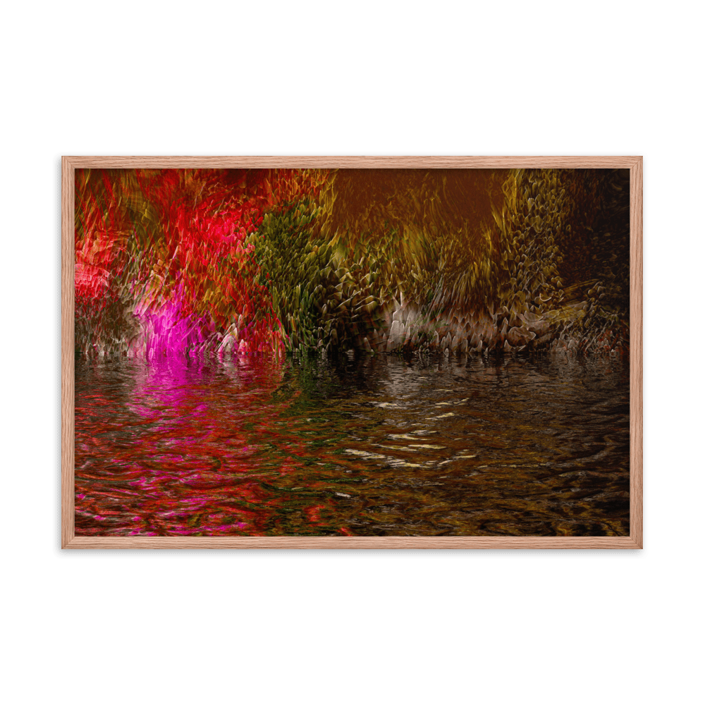 Mysterium II enigmatic abstract dark tones wall art- Barulins.shop