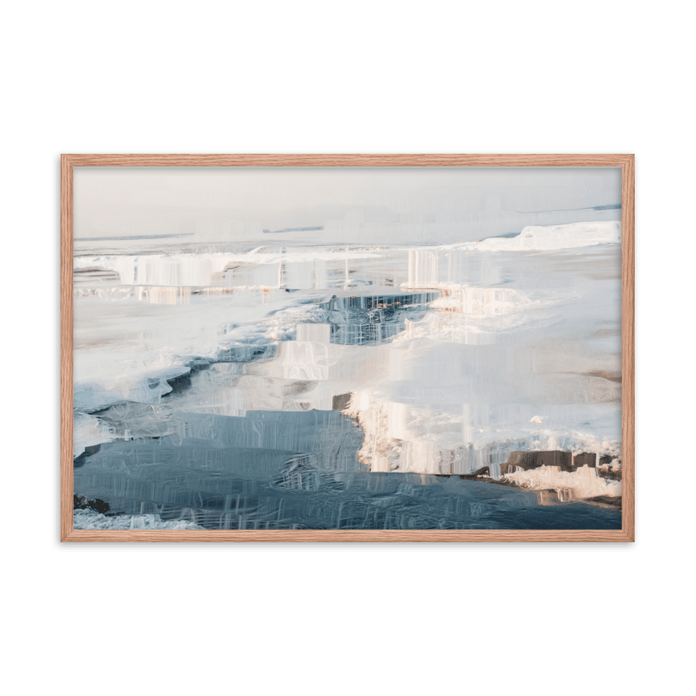 The Sea is in Ice arctic ocean frozen landscape wall art- Barulins.shop