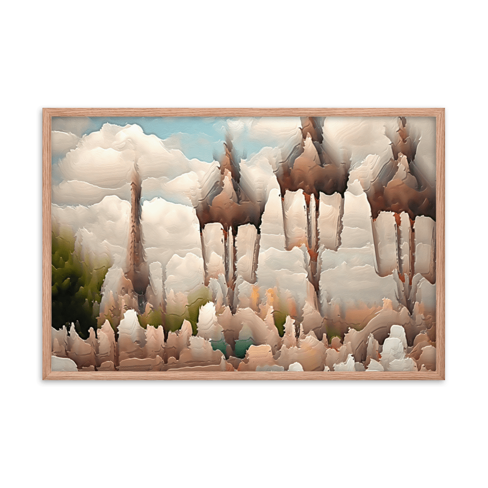 Paris Sweltering June romantic city street scene wall art- Barulins.shop