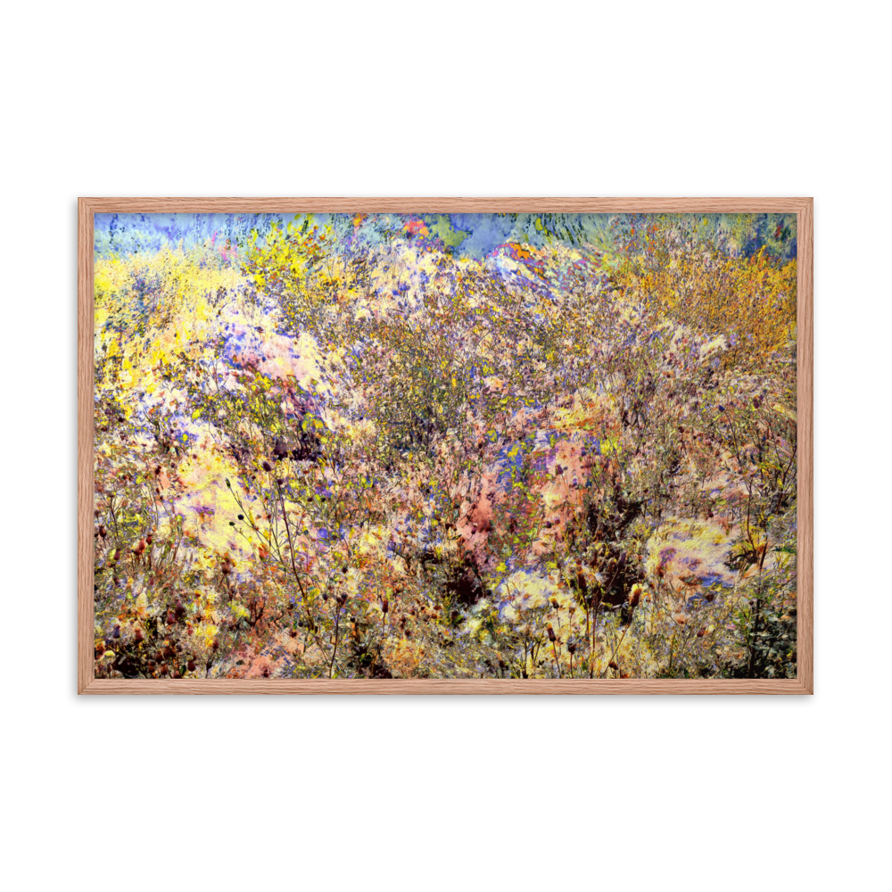 Indian Summer rustic nature autumn grass wall art- Barulins.shop