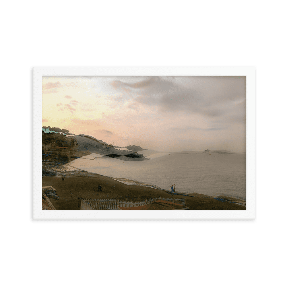 Nice Evening Beach French Riviera coastal sunset wall art- Barulins.shop