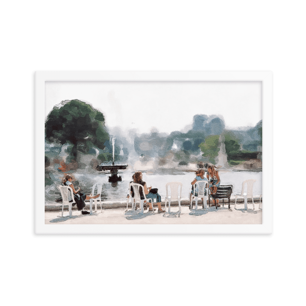 Le jardin des Tuileries. Hot June.