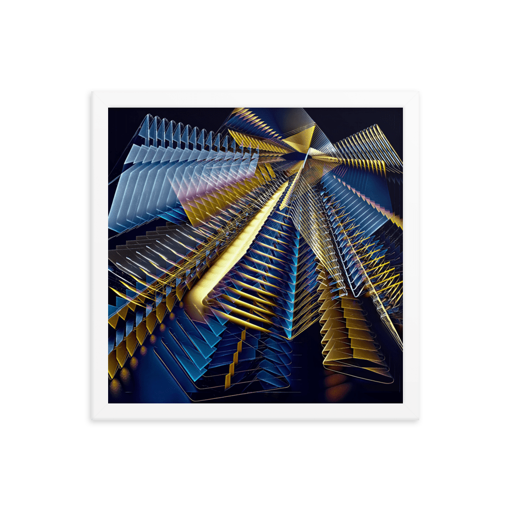 Line Play modern abstract art colorful lines wall art- Barulins.shop