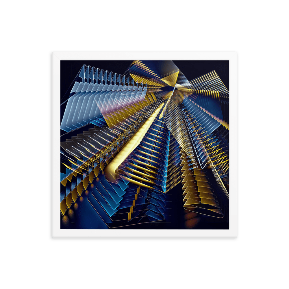 Line Play modern abstract art colorful lines wall art- Barulins.shop