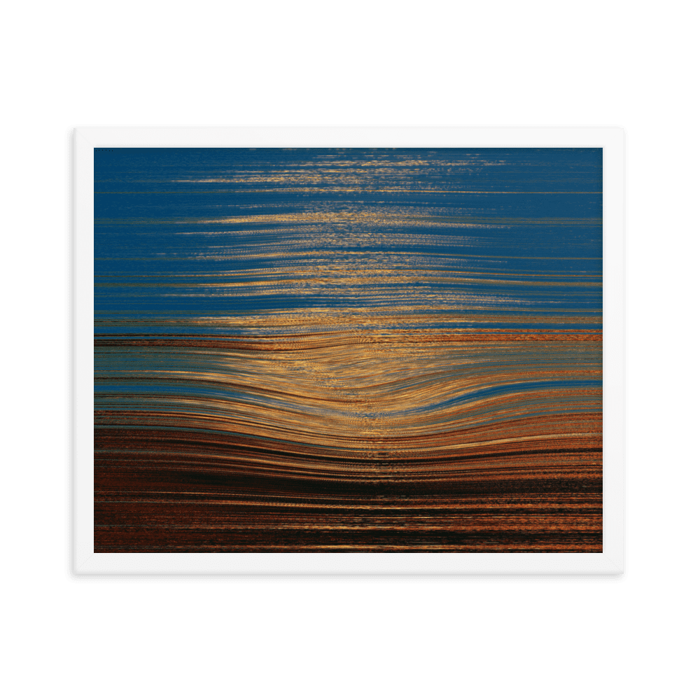 Sea Sunset tranquil coastal ocean sunset wall art- Barulins.shop