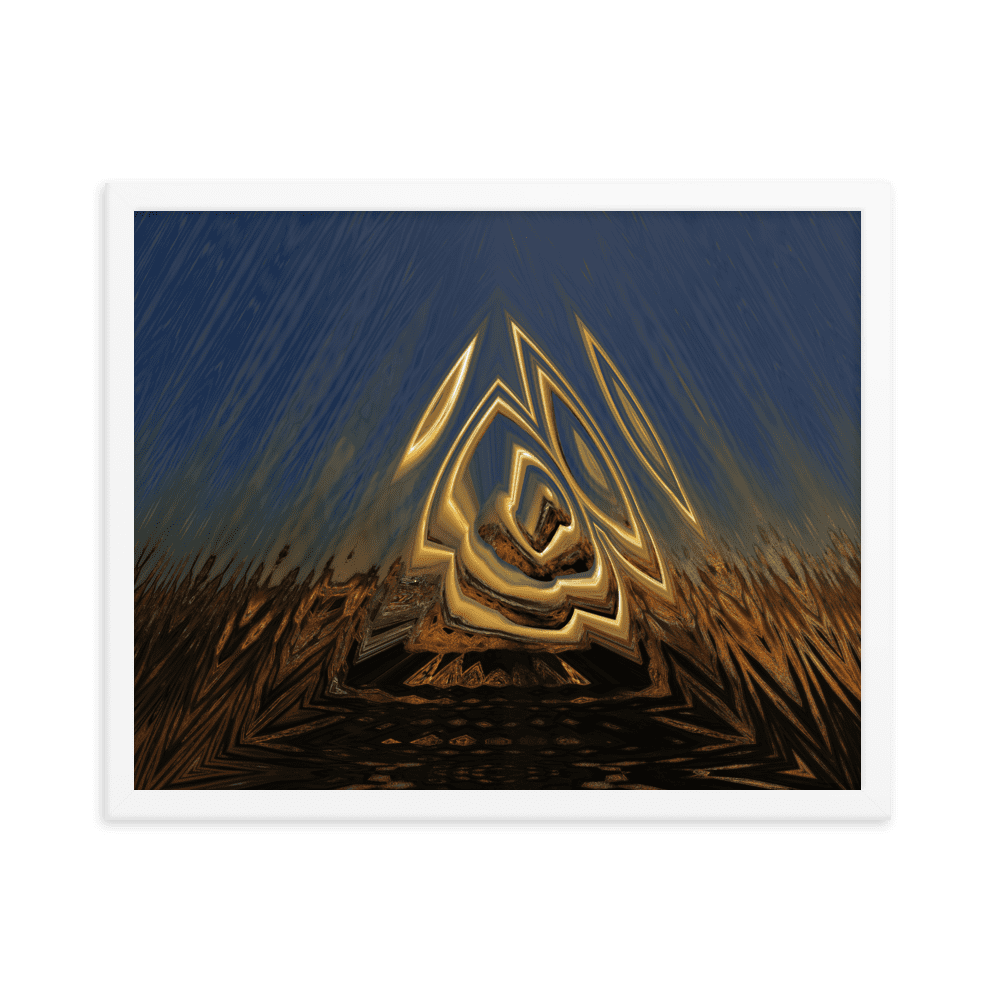 Somewhere Out There in the Sunset atmospheric sunset landscape wall art- Barulins.shop