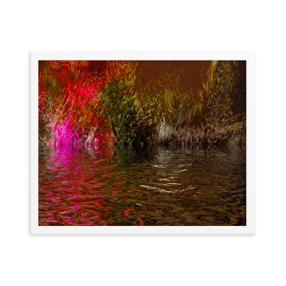 Mysterium II enigmatic abstract dark tones wall art- Barulins.shop