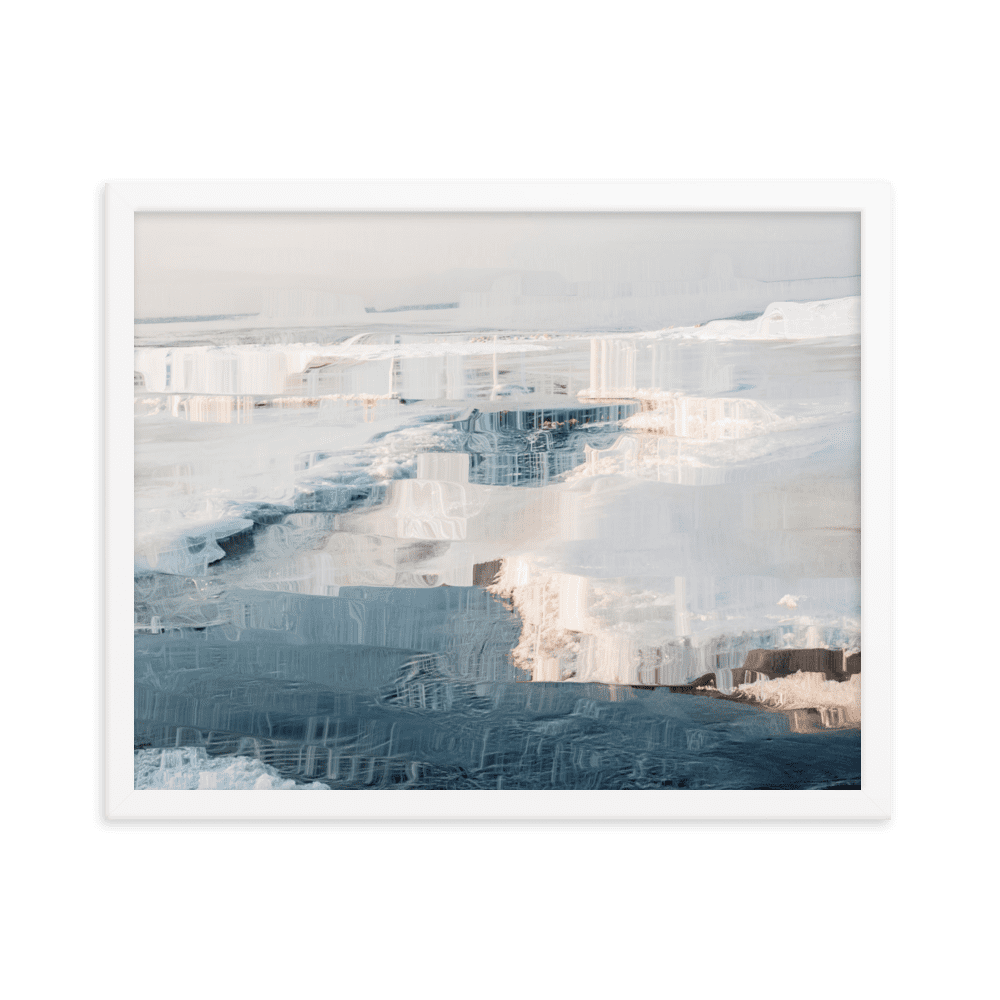 The Sea is in Ice arctic ocean frozen landscape wall art- Barulins.shop