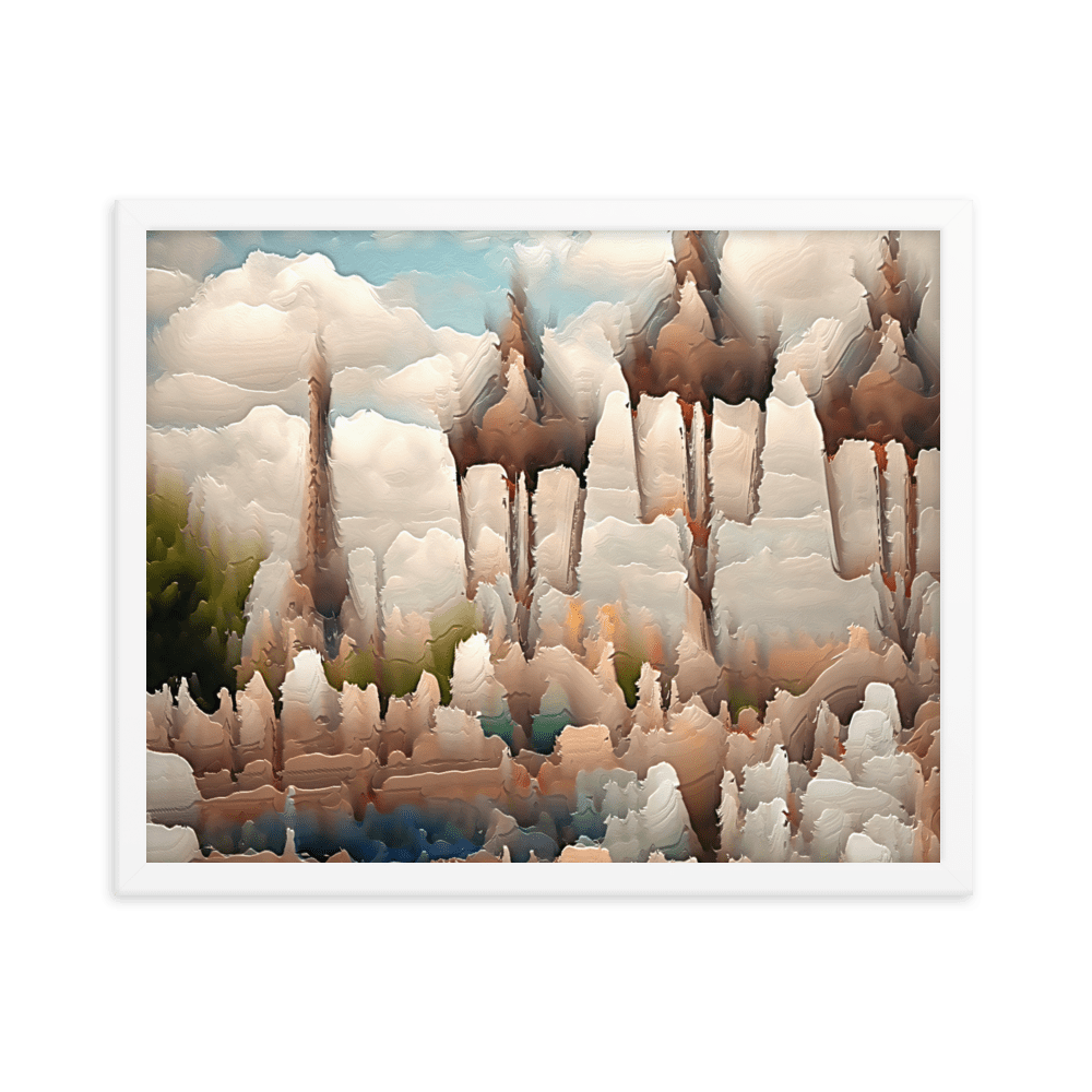 Paris Sweltering June romantic city street scene wall art- Barulins.shop