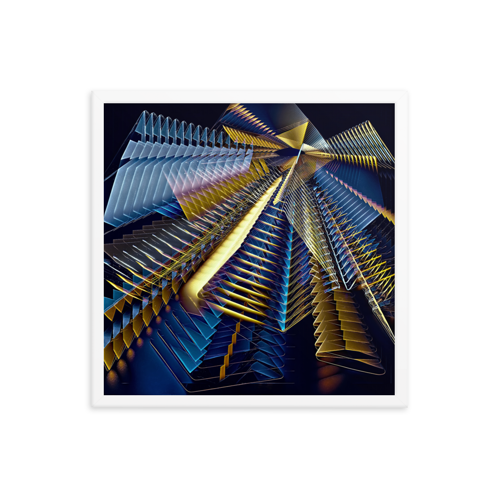 Line Play modern abstract art colorful lines wall art- Barulins.shop