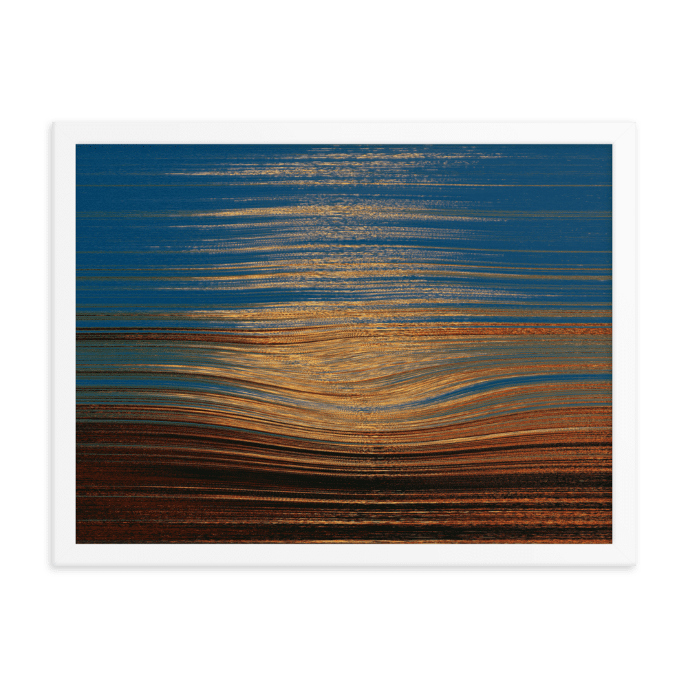 Sea Sunset tranquil coastal ocean sunset wall art- Barulins.shop