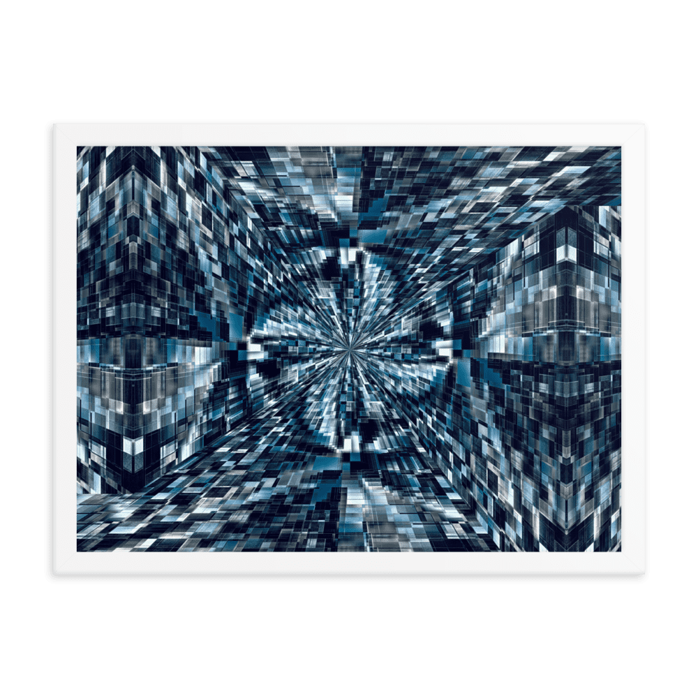 Night City urban nightscape city lights wall art- Barulins.shop