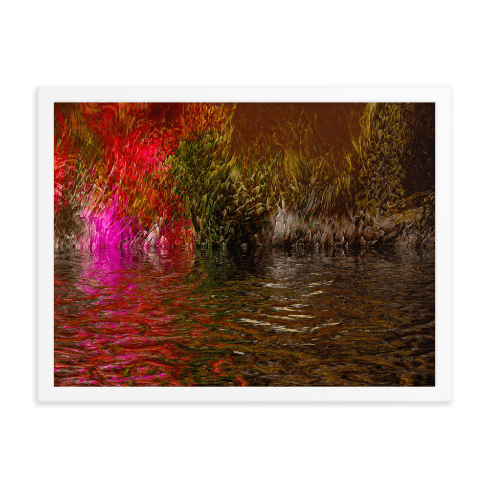 Mysterium II enigmatic abstract dark tones wall art- Barulins.shop