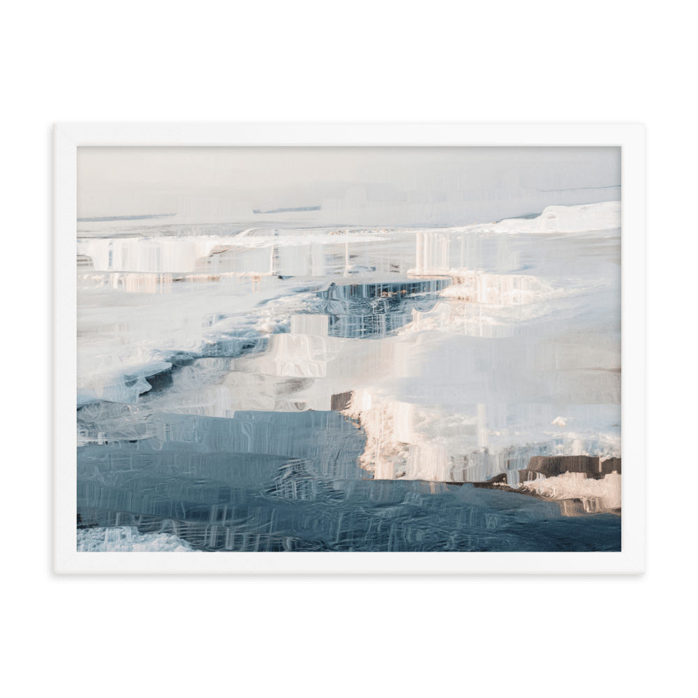 The Sea is in Ice arctic ocean frozen landscape wall art- Barulins.shop