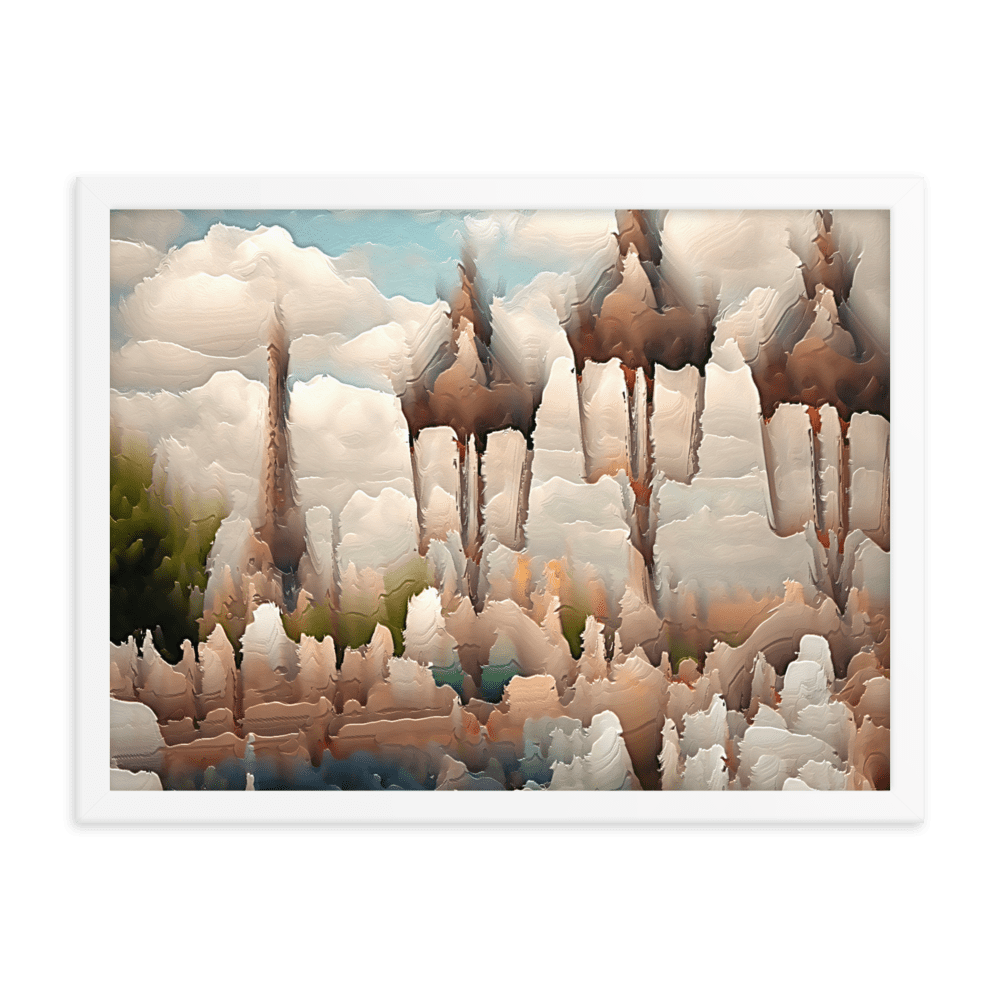 Paris Sweltering June romantic city street scene wall art- Barulins.shop