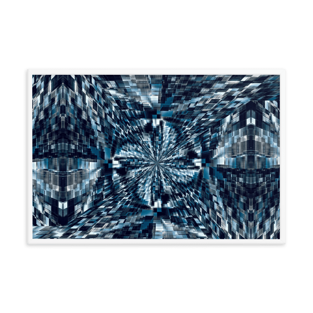 Night City urban nightscape city lights wall art- Barulins.shop