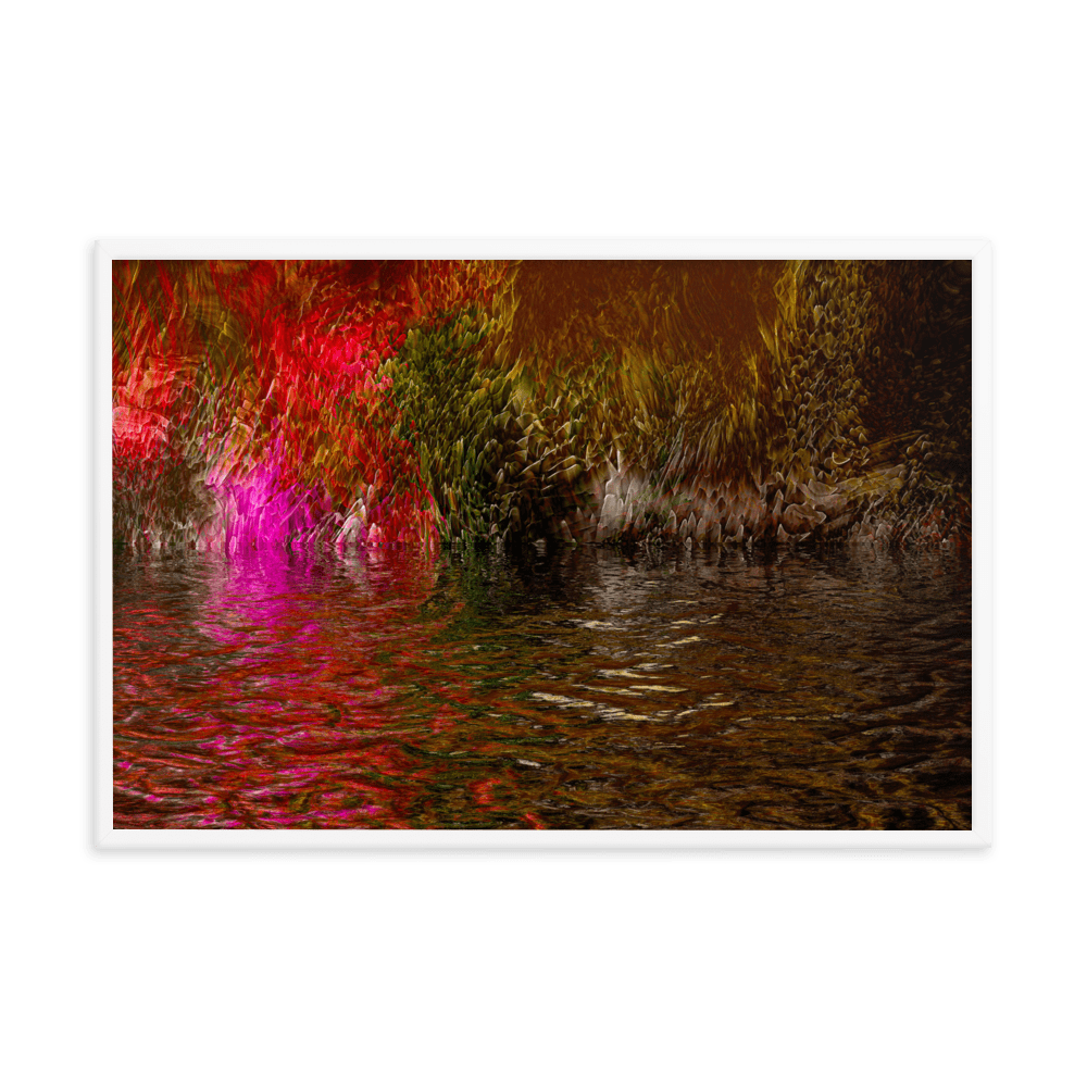 Mysterium II enigmatic abstract dark tones wall art- Barulins.shop