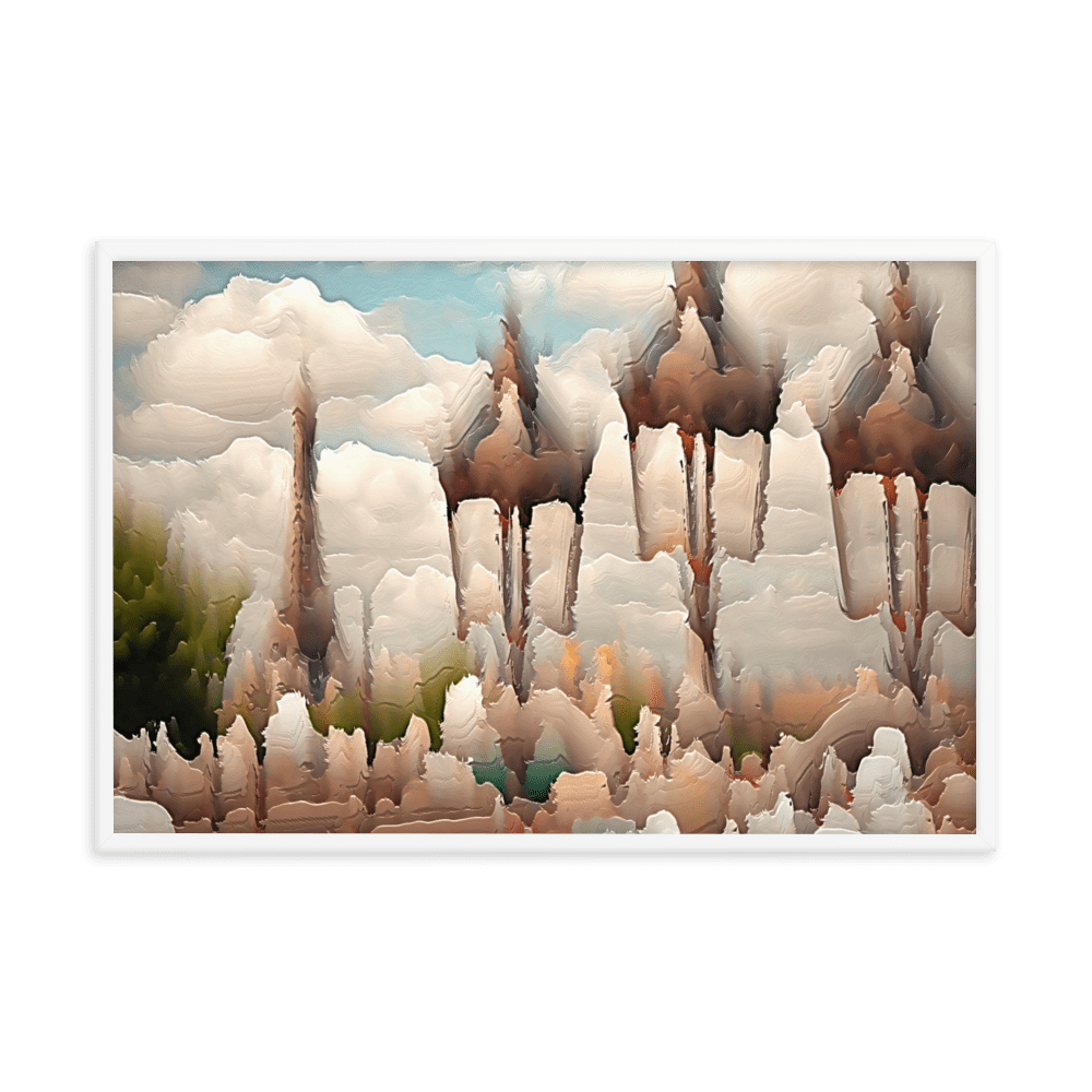 Paris Sweltering June romantic city street scene wall art- Barulins.shop