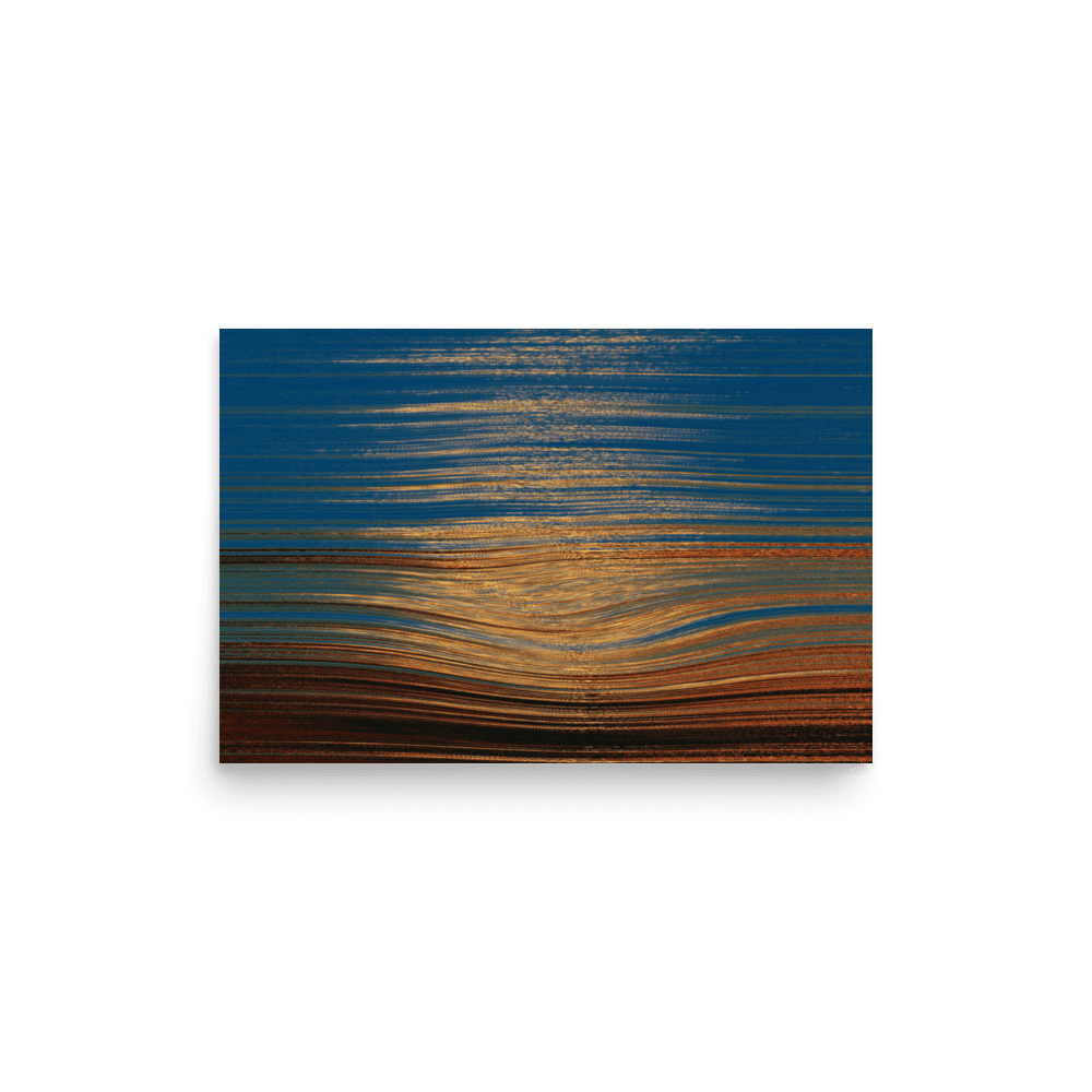 Sea Sunset tranquil coastal ocean sunset wall art- Barulins.shop