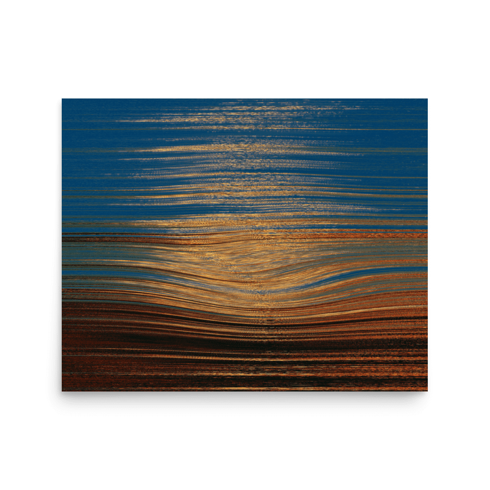 Sea Sunset tranquil coastal ocean sunset wall art- Barulins.shop