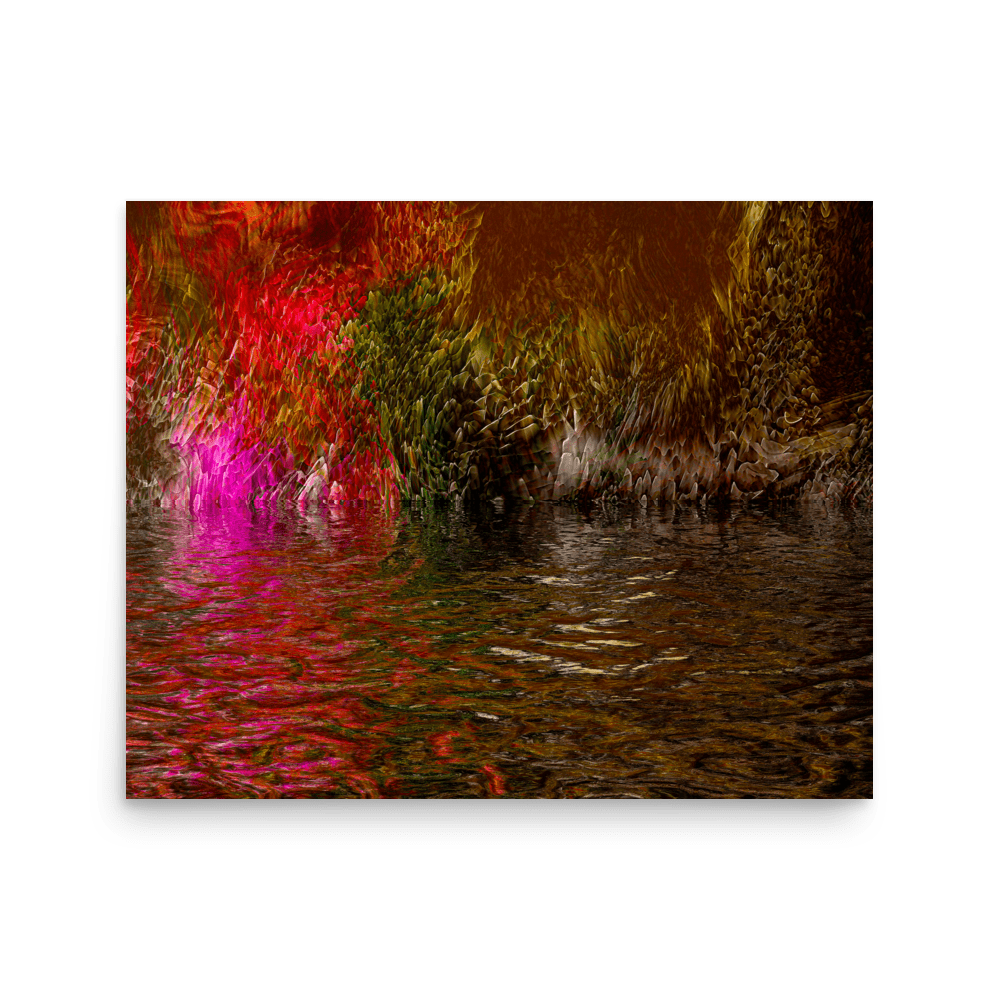 Mysterium II enigmatic abstract dark tones wall art- Barulins.shop