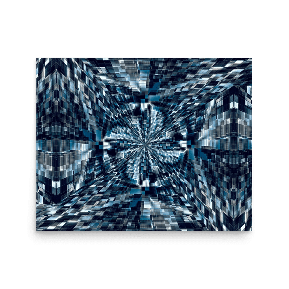 Night City urban nightscape city lights wall art- Barulins.shop
