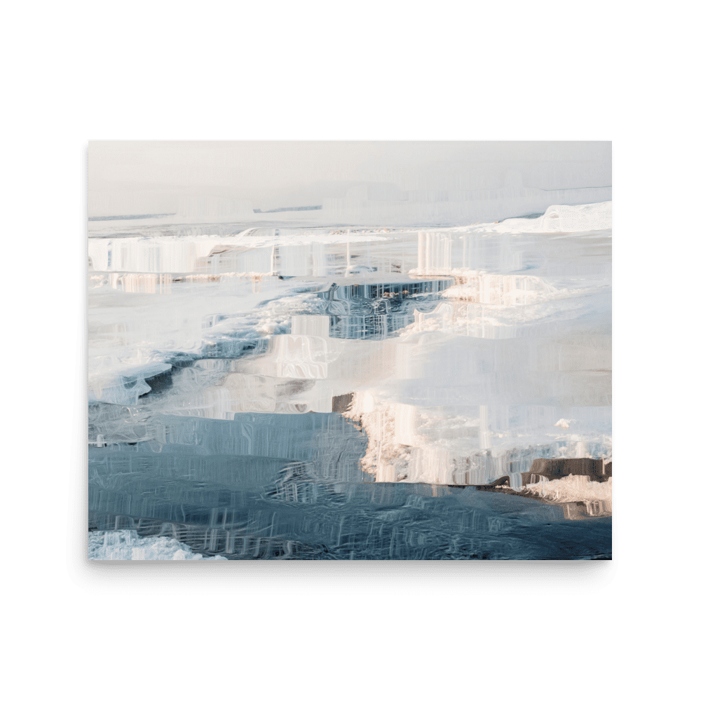 The Sea is in Ice arctic ocean frozen landscape wall art- Barulins.shop