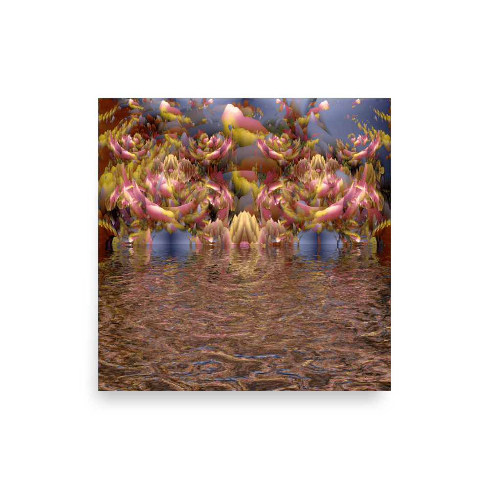 Morning Mantra calming abstract soft colors wall art- Barulins.shop