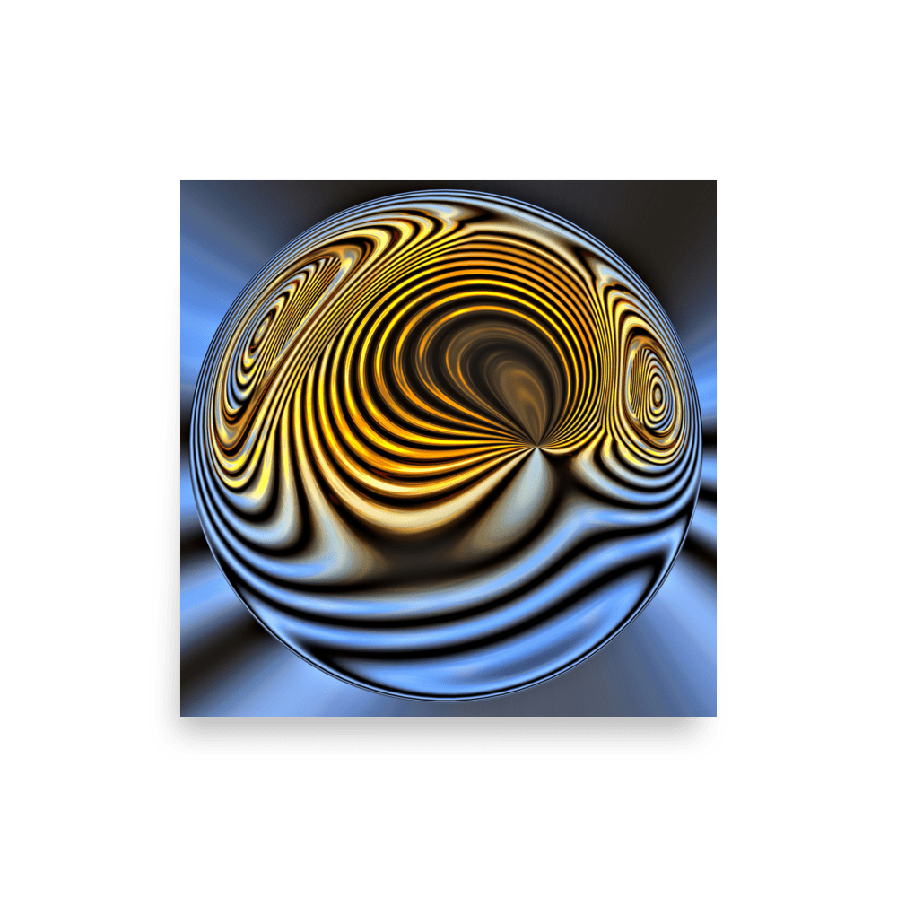 Magic Ball surreal abstract colorful painting wall art- Barulins.shop