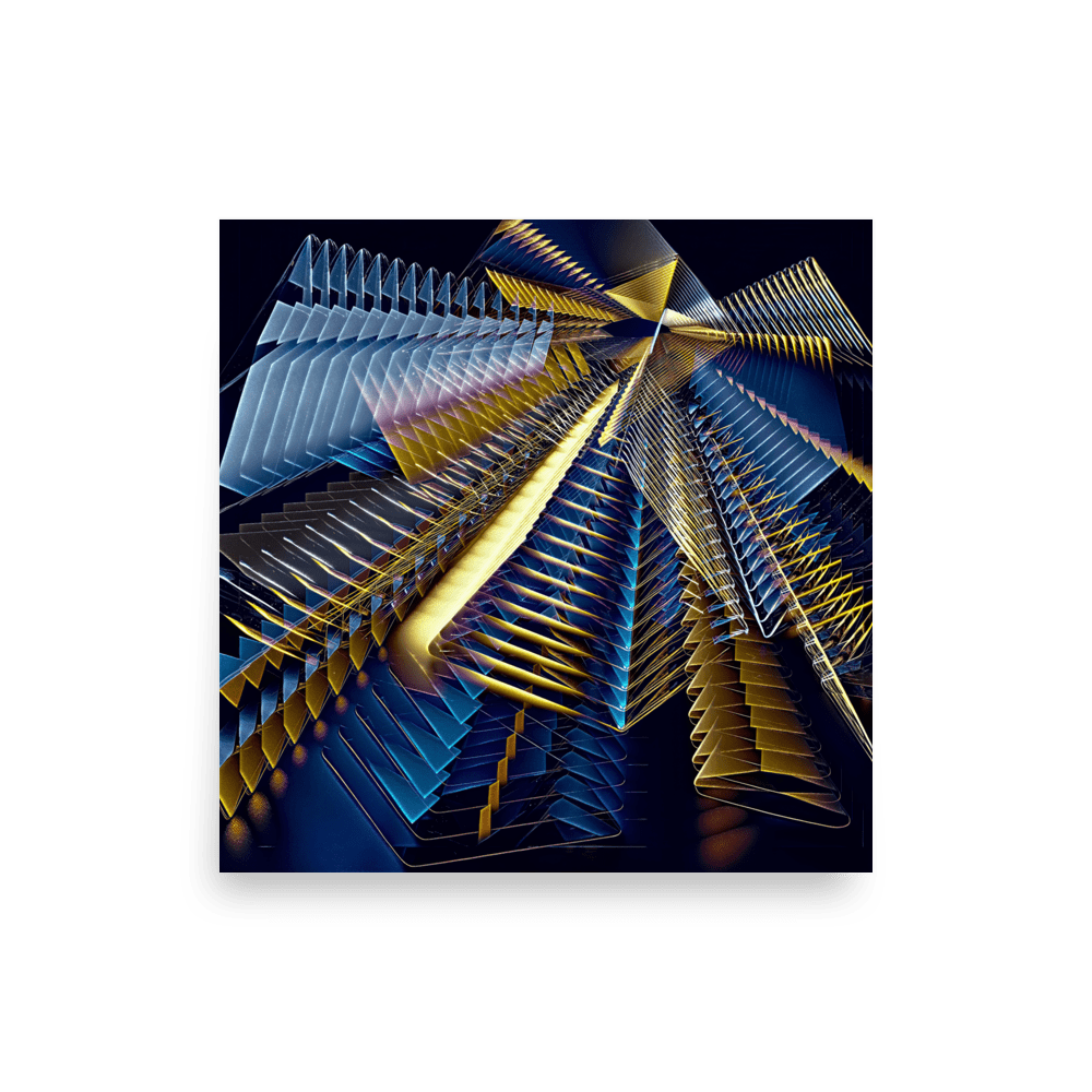 Line Play modern abstract art colorful lines wall art- Barulins.shop