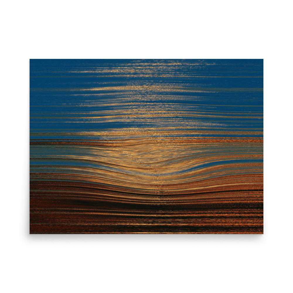 Sea Sunset tranquil coastal ocean sunset wall art- Barulins.shop