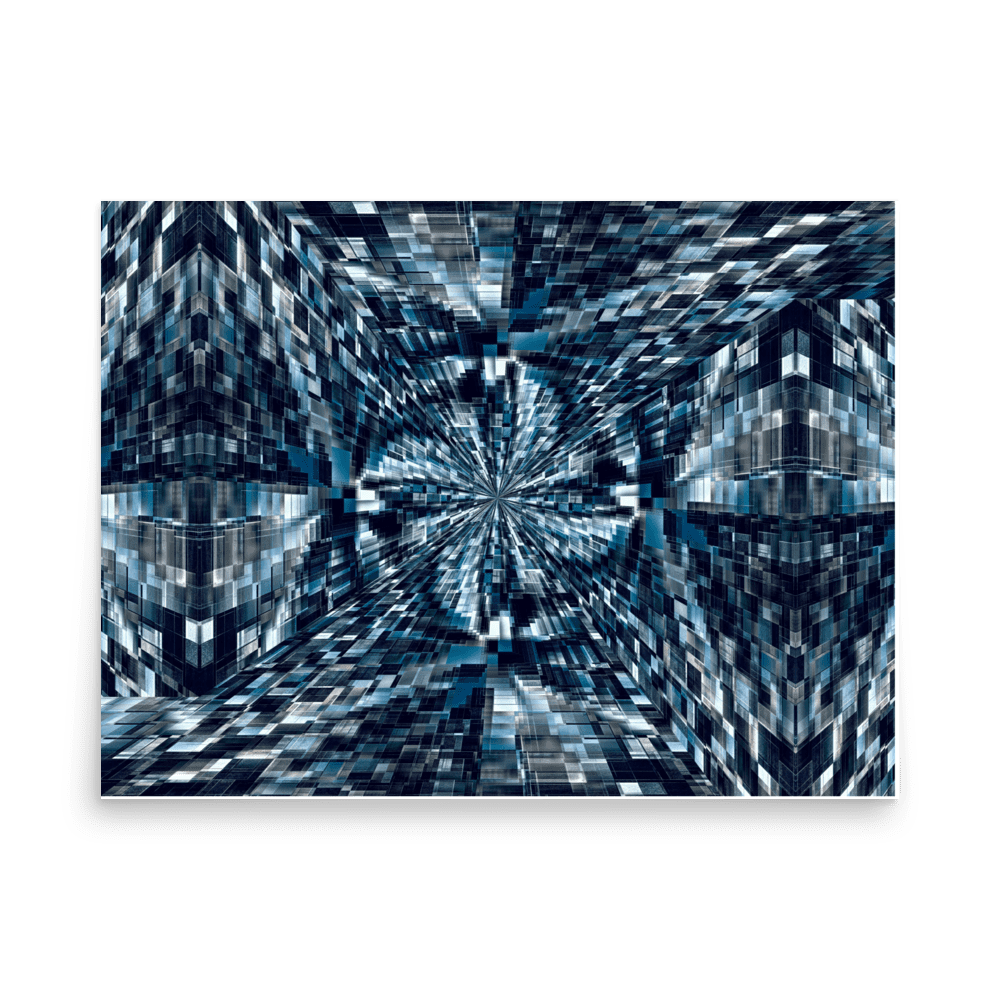 Night City urban nightscape city lights wall art- Barulins.shop