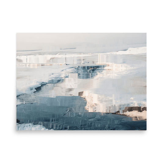 The Sea is in Ice arctic ocean frozen landscape wall art- Barulins.shop
