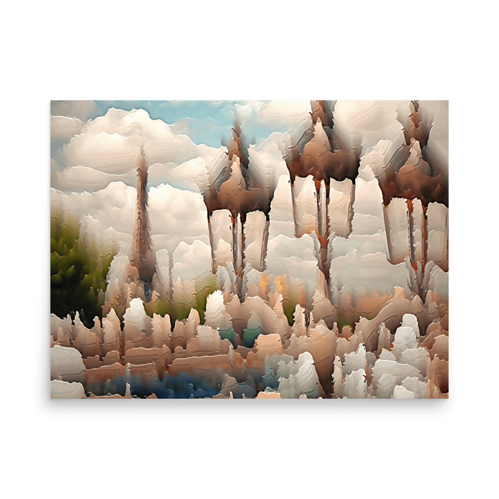 Paris Sweltering June romantic city street scene wall art- Barulins.shop