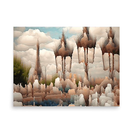 Paris Sweltering June romantic city street scene wall art- Barulins.shop