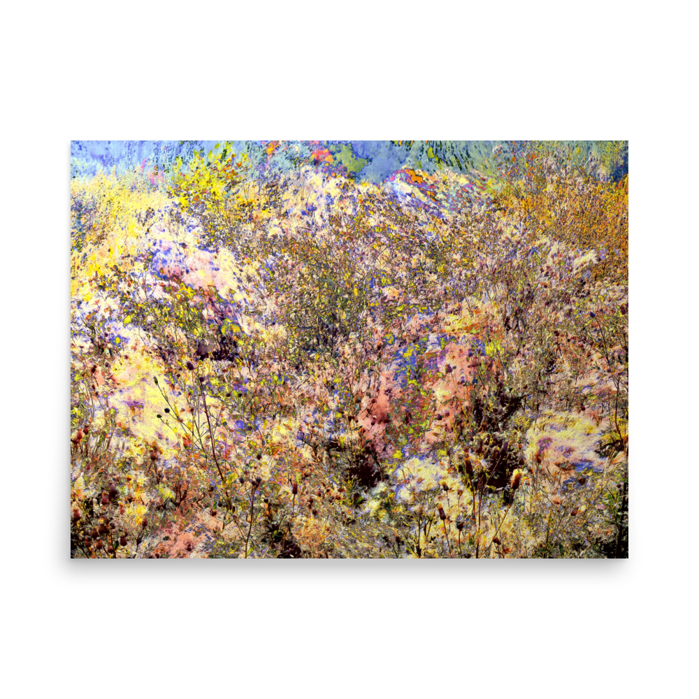 Indian Summer rustic nature autumn grass wall art- Barulins.shop