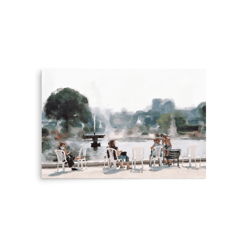 Le jardin des Tuileries. Hot June.