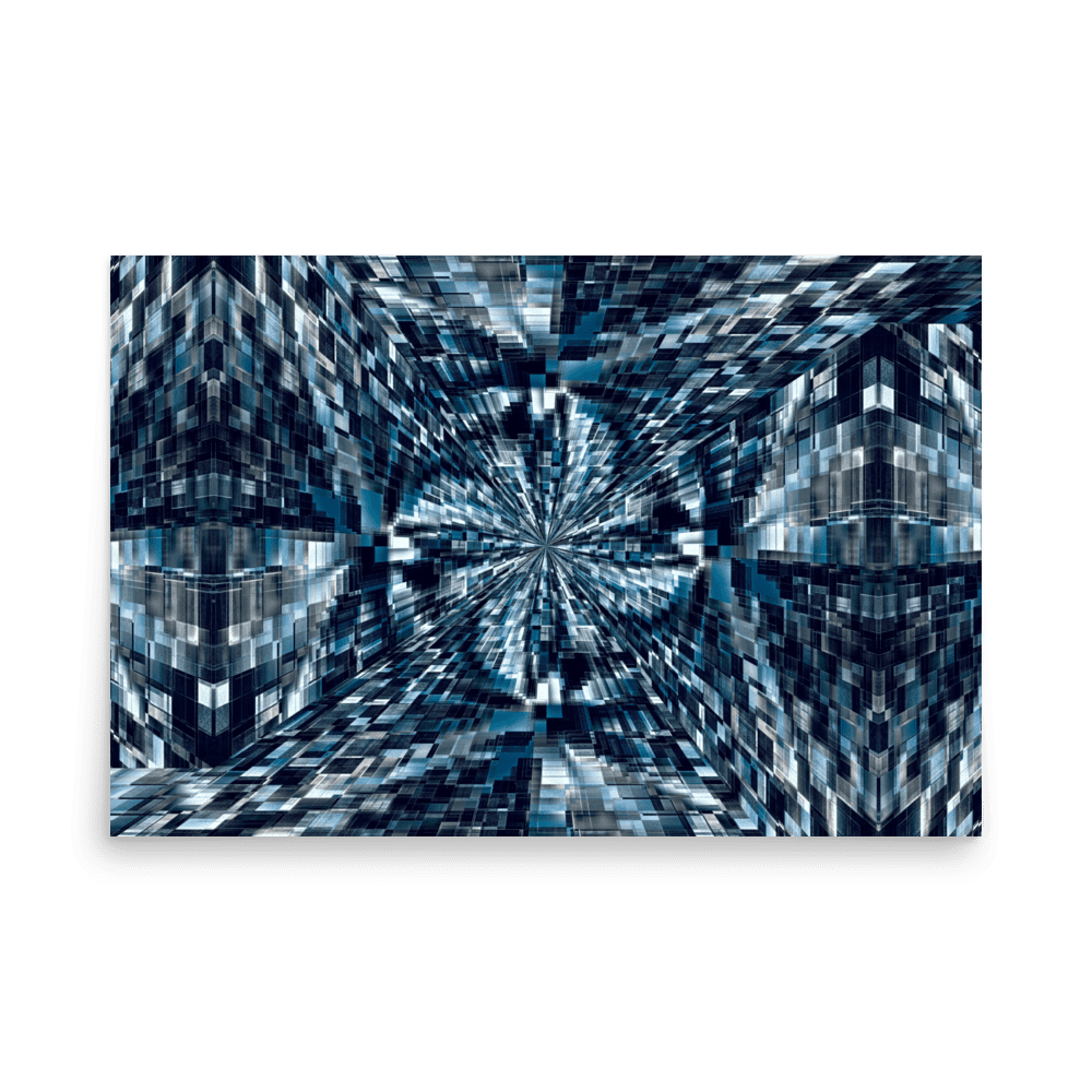 Night City urban nightscape city lights wall art- Barulins.shop