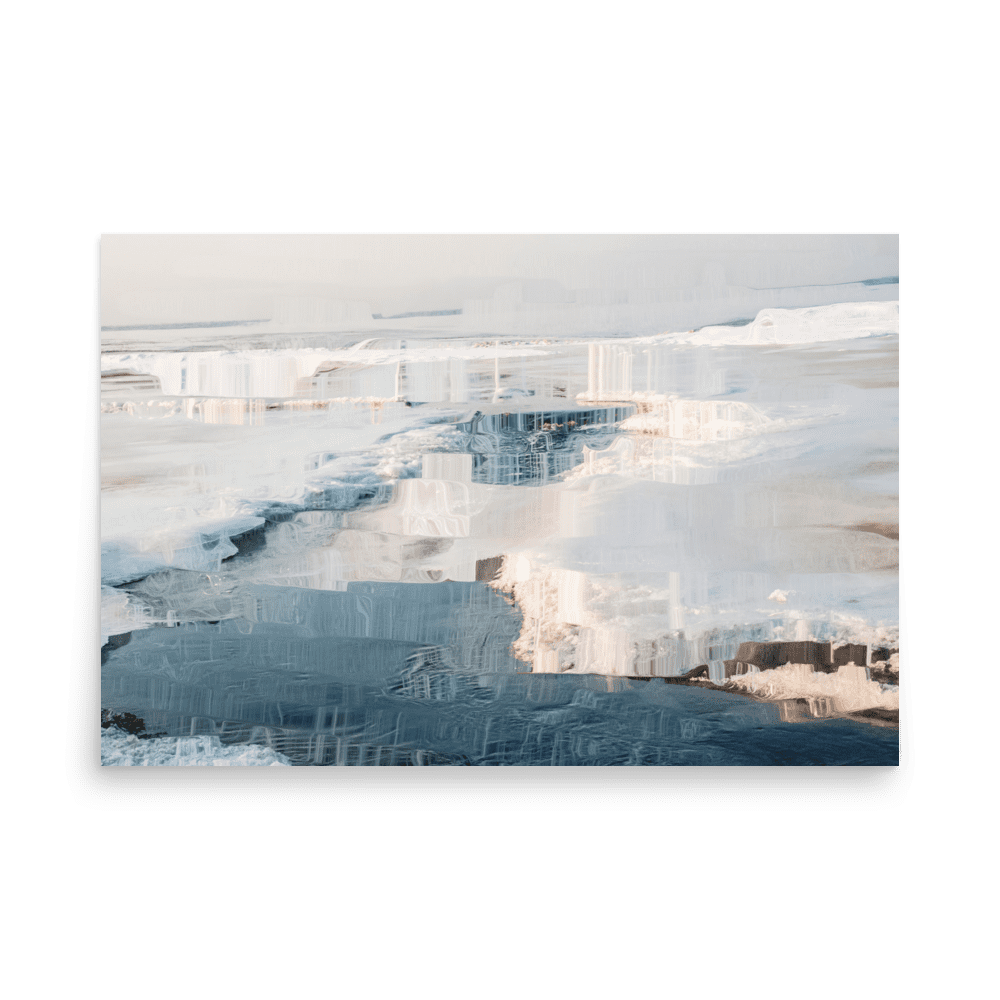 The Sea is in Ice arctic ocean frozen landscape wall art- Barulins.shop